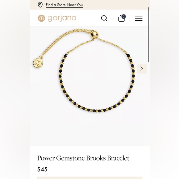 Gorjana Power Gemstone Bracelet - Black Onxy and Blue Lapis - Picture 5 of 5